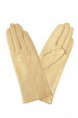 Guantes de Piel y Seda clasicos color dorado